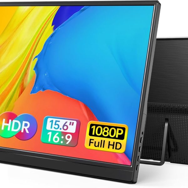 Monitor Portátil de 15.6 Pulgadas 1080P USB-C HDMI Ultra-Slim