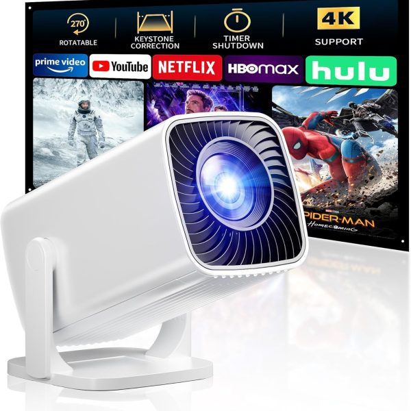 Mini Proyector Portátil 1080P Full HD 4K Rotación 270°