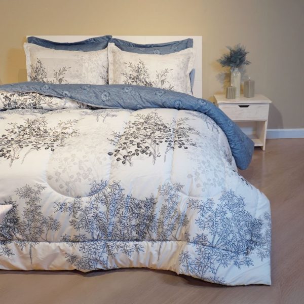 Tendido Acolchado Gris de Invierno - Cama Doble - 140