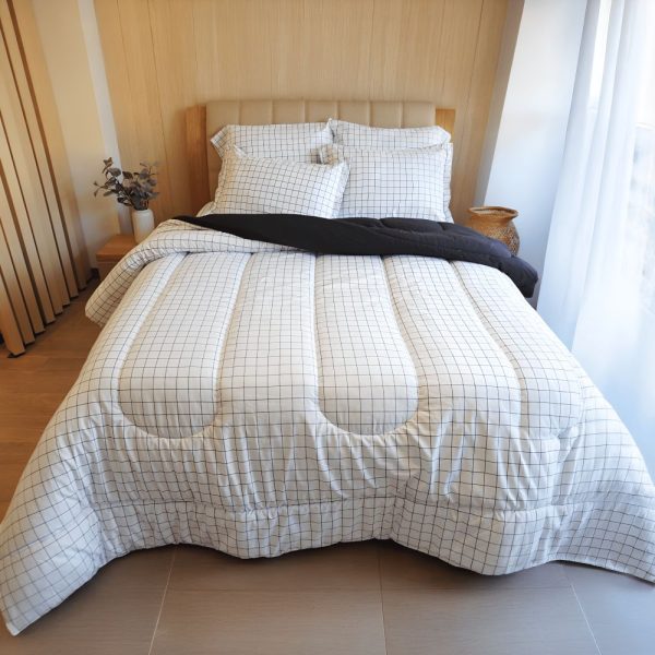 Tendido Acolchado Cuadros Nórdico -Cama Queen 160
