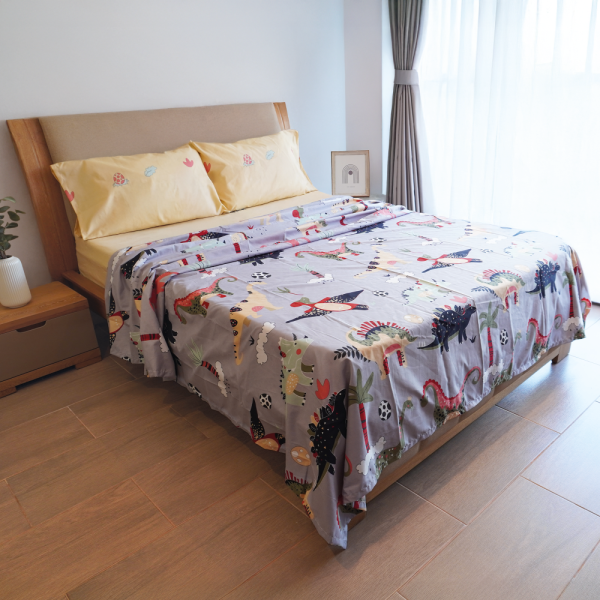 Juego de Sabana Aventura Jurasica - Cama Sencillo - 100